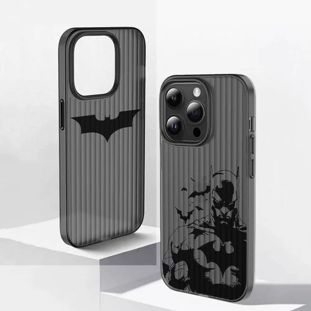 Black-B Movie Phone Bat-ManS Case For iPhone 17 16e 16 15 14 13 12 11 mini Pro Max X XR 8 7 Air Plus Anti Fall Matte Back Cover