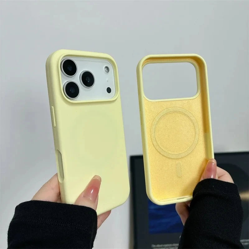 2026 New Magnetic Liquid Silicone Phone Case For iPhone 17 Air 16 15 14 13 Pro Max Plus for Magsafe Shockproof Protective Cover