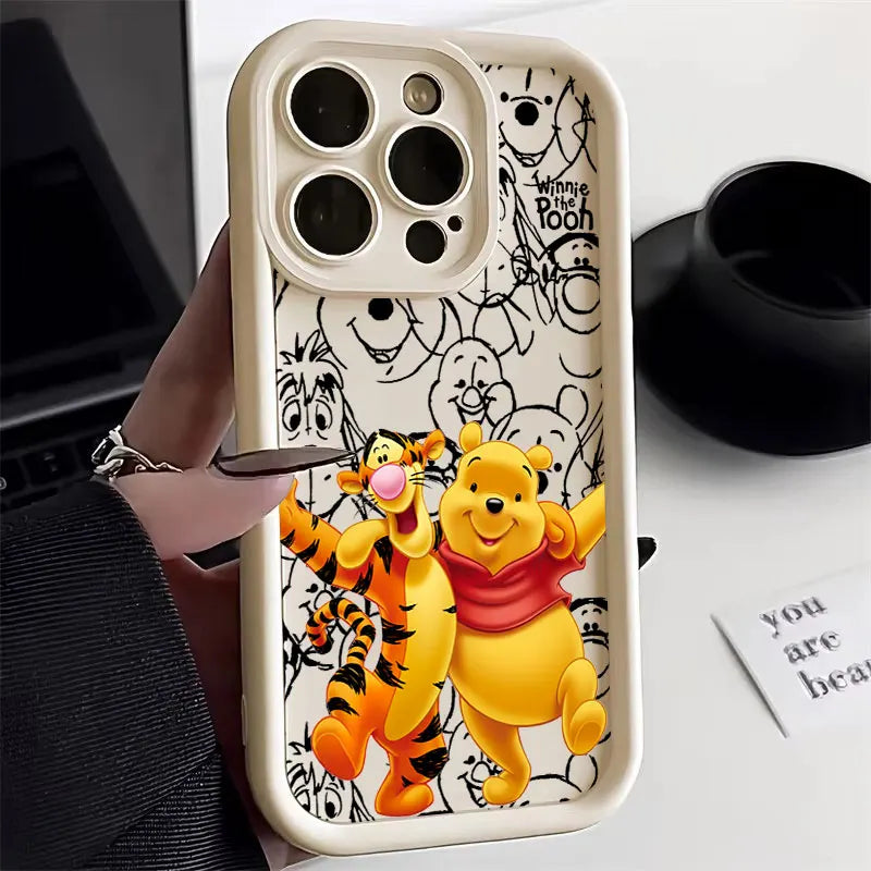 Silicone Case For Apple iPhone 17E 15 16 14 13 12 11 17 Pro Max 17 Air Plus 16E Phone Protective Cover Winnies The Poohs Tigger