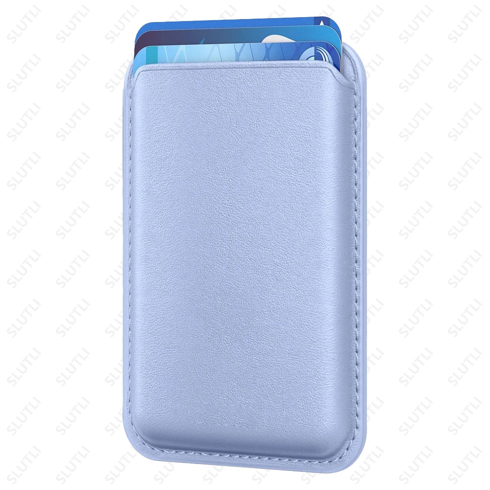 For Magsafe Leather Wallet Case For iPhone 17 16 15 Pro Max 14 Plus 13 12 Samsung Card Holder with Magnetic Leather Bag Covers