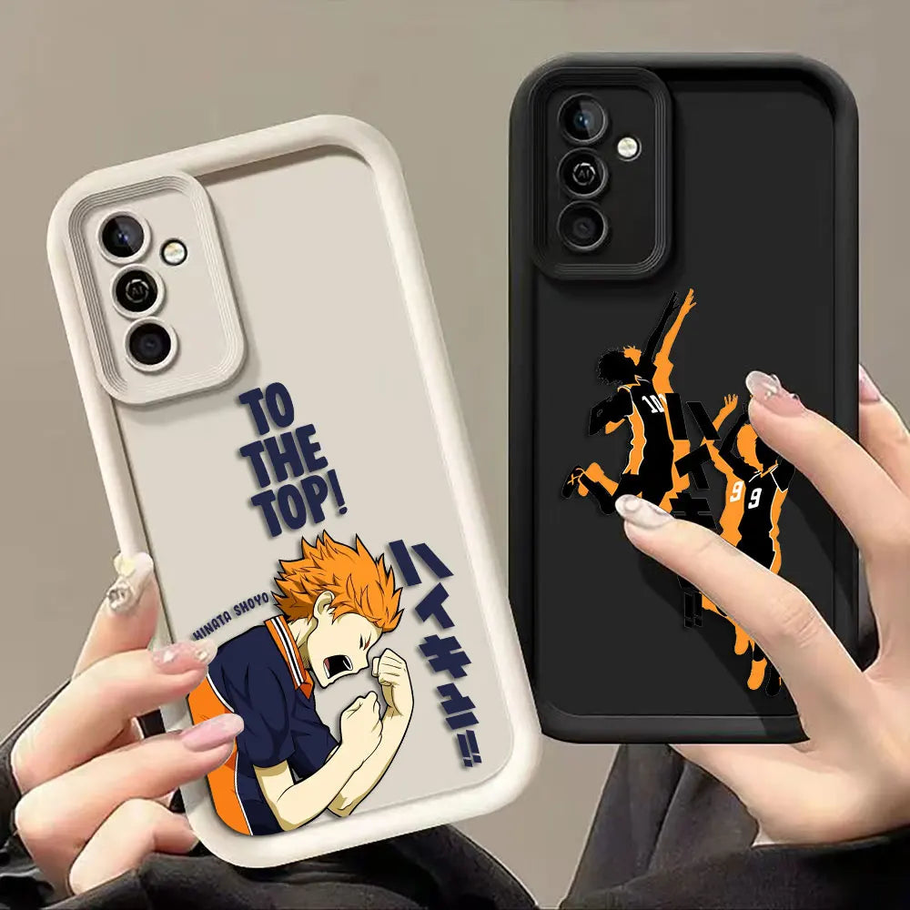 H-Haikyuu School Volleyball Phone Case For Samsung Galaxy S26 S25 S24 S23 S22 S21 FE S20 ULTRA PLUS TPU Case Shockproof Cover