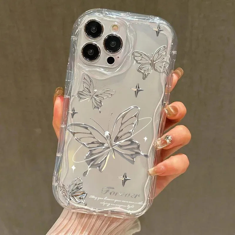Butterfly Pattern Phone Case For Samsung Galaxy S25 FE S24 S23 S22 S21 Ultra Plus A16 A26 A25 A24 A36 A56 A55 A54 Silicone Cover