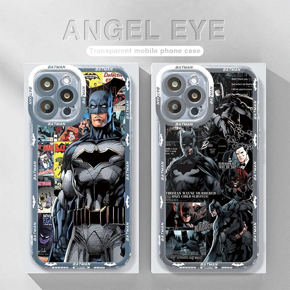 B-Batman Hero Cool Phone Case for Apple iPhone 15 Pro Max 13 14 Plus 12 Mini 11 Pro XR 8 SE 7 6S XS MAX Shockproof Armor Cover