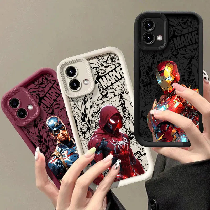 Iron Spider Man Case for Motorola Moto G06 G56 G86 G96 G100 5G Edge 60 70 Fusion 50 Pro 40 Neo G85 G84 G75 Captain America Cover