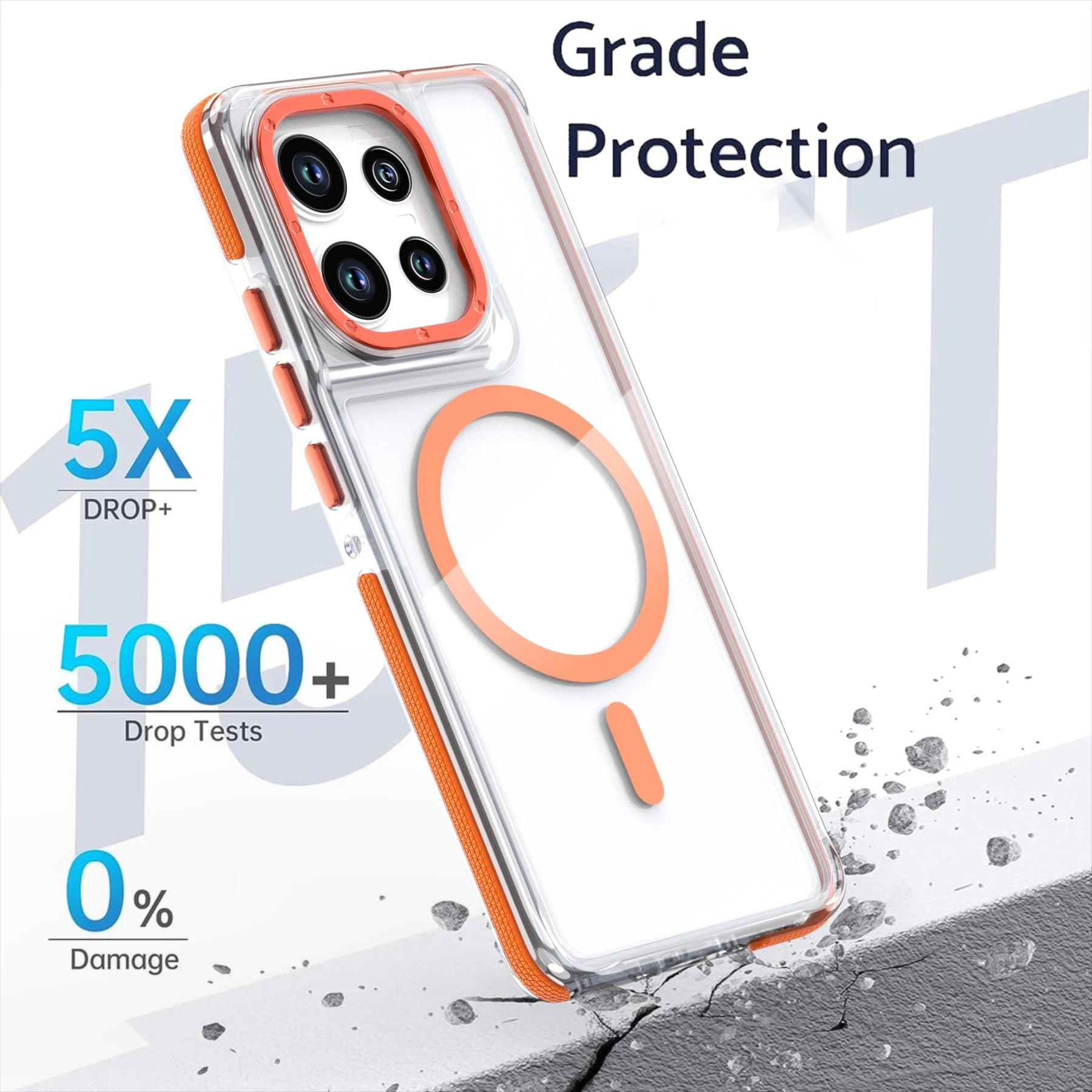 Luxury Shockproof Magnetic Transparent Case for Motorola Moto G stylus 2025 2024 G5G G Play GPower 2025 2024 For Magsafe Cover