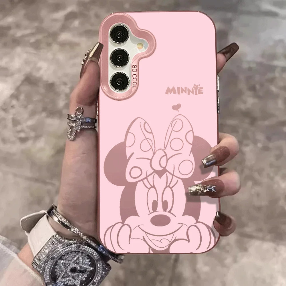 Disney Minnie Phone Case For Samsung Galaxy S26 Ultra S26 Plus S25 S24 S23 S22 S21 Ultra A56 A55 A54 A53 A36 A35 A26 FE Cover