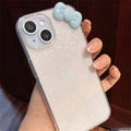 Cute 3D Candy Color Bowknot Glitter Clear Case For iPhone 16 15 14 12 11 Pro Max 13 Mini X XR 7 8 Plus SE Aesthetic Soft Cover