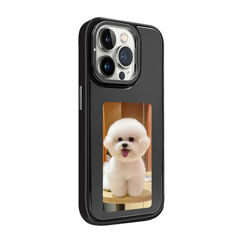 Phone Case E-ink Screen NFC Function for Apple Phone iPhone 15/14/13 ProMax Phone Cover Wireless Image Transmission 4-Color Disp