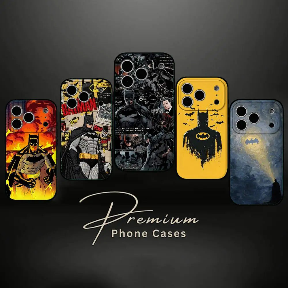 Cool B-Bat-man Phone Case For IPhone 17/16/15/13/14 Pro Max/ 11Plus/X/Xr/Xs Max/12mini
