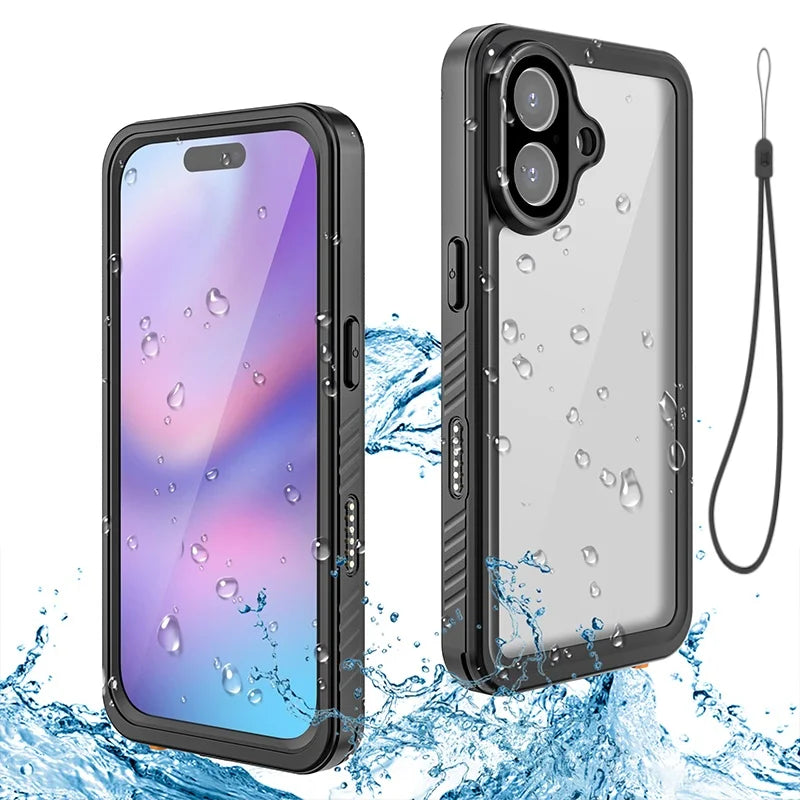 Shellbox Upgraded Waterproof Phone Case for iPhone 17 Pro Max/17 AIR/16/15/14/13360 Full Coverage IP68 Certification