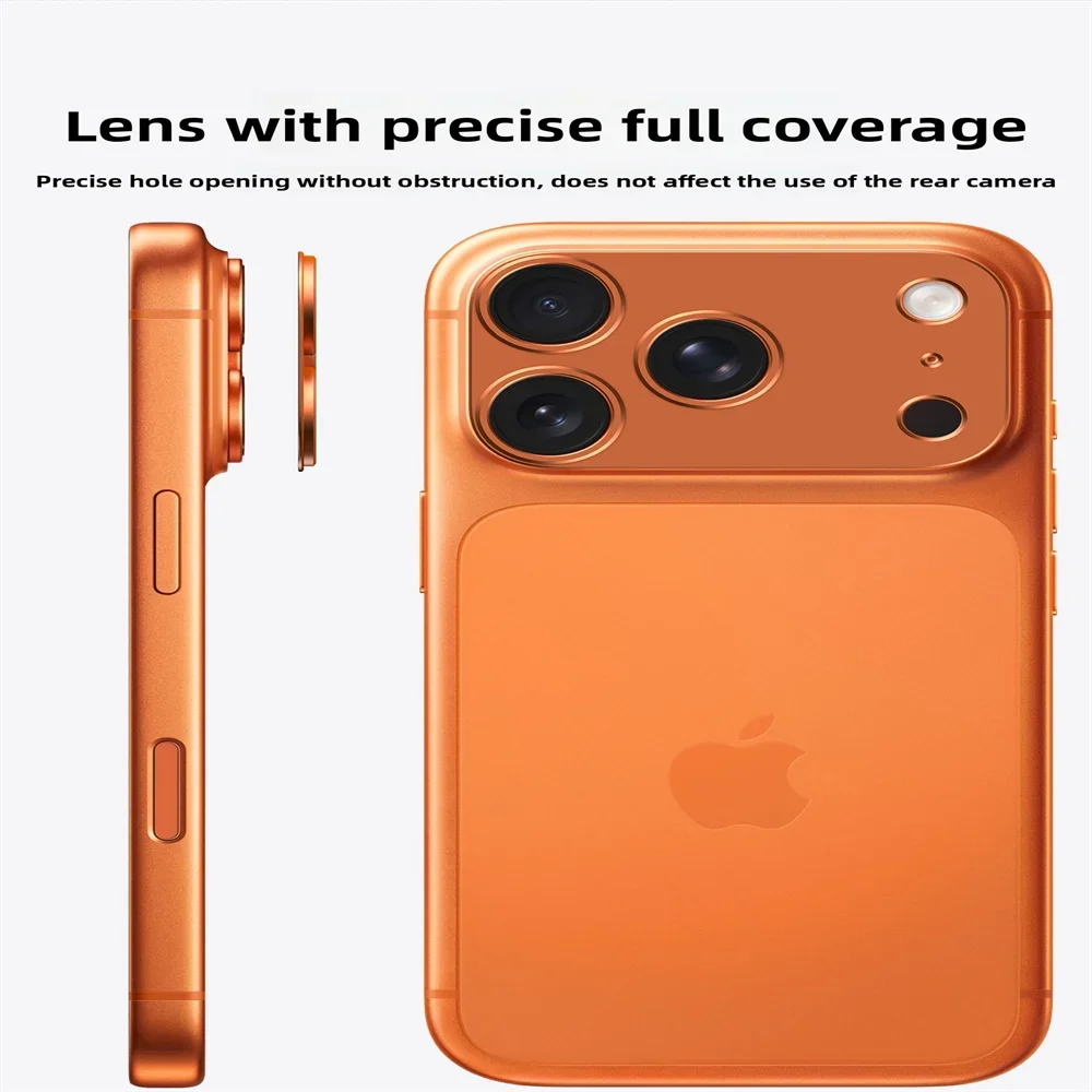 1-3Set Ultra HD Alloy Metal Camera Film for IPhone Air 17 Pro Max Anti-Scratch Tempered Glass Lens Ring Protector Accessories