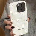 Daisy Flower Candy Color Phone Case For iPhone 15 Pro Max 16 17 14 13 Pro Max 13 12 11 Plus Soft ShockProof Fashion Luxury Funda