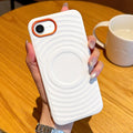 For iphone 17E 16E Case Magnetic Metal Alloy Camera Protection Independent Buttons Vegan Leather Case Cover