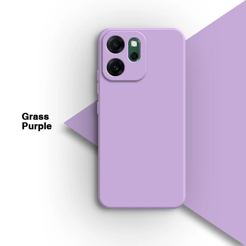 Simple Original Back Cover for OPPO Reno14 F Reno 14F 14FS 14 FS 5G Candy Color Square Liquid Silicone Shell Phone Case Carcasas