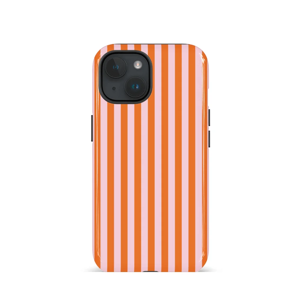 Simplified red striped 2-in-1 phone case suitable for iPhone 17 16 15 14 13 12 11 Pro/Max/Plus shockproof back cover