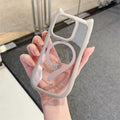 Magnetic Suction Cat Tail Transparent Frosted Case for iPhone 16 15 14 Plus 13 12 Mini 11 Pro Max Anti Fall Large Hole Cover