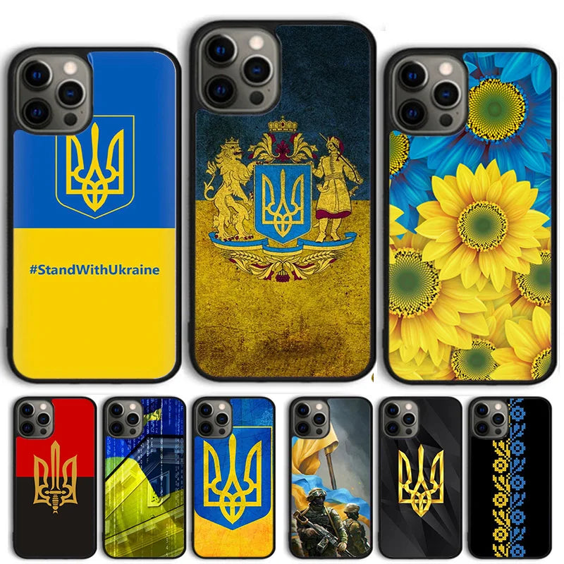 U-ukraine Flag Coat of Arms Case Phone Case For iPhone 17 Air 15 16 Cover  14 11 13 Pro Max 12 Plus Max Fundas