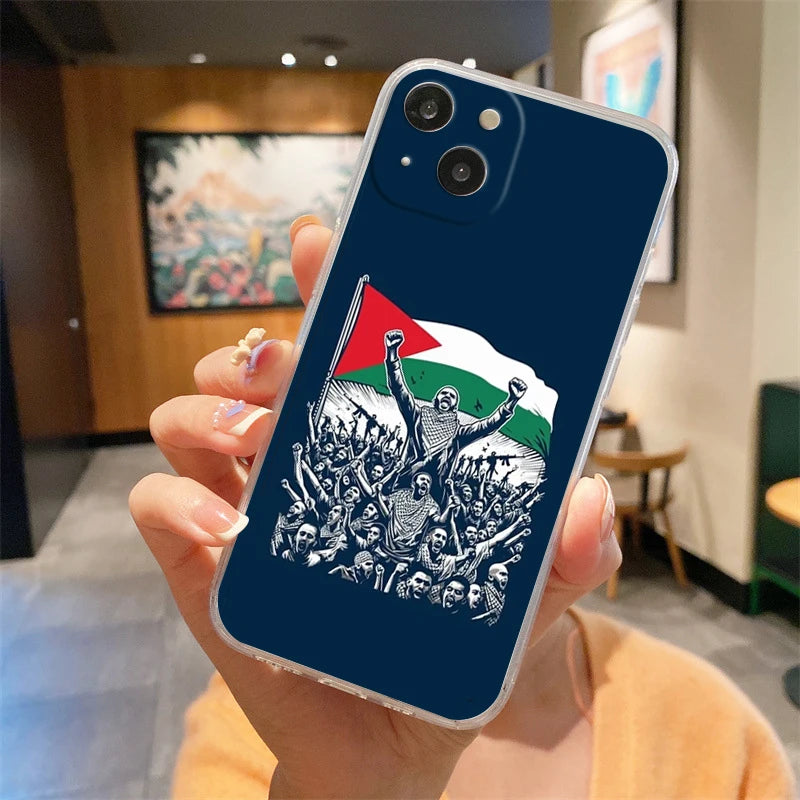 Phone Case For iPhone 16E 15 16 14 13 12 11 Pro Max XS Max 7 8 16 Plus SE2 Soft TPU Clear Cover Algeria Flag