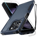 for Moto G 5G 2025 Case, Full Body Heavy Duty Rugged Shockproof Protective Phone Cover with Lanyard Strap, Tempered Glass Scree