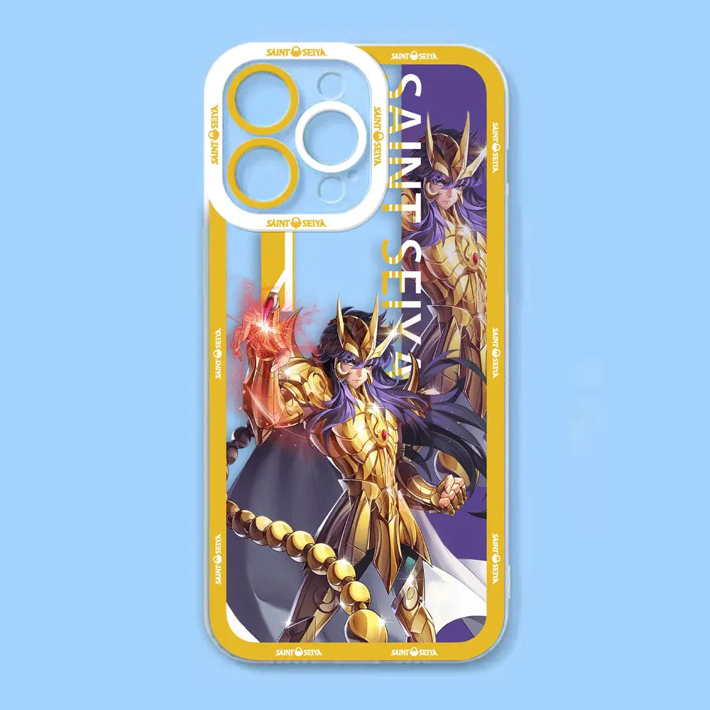 S-Saint S-Seiya Omega Cover Clear Phone Case For iPhone Apple 17 AIR 16E 16 15 14 12 13 11 Pro 8 7 Plus Max TPU Case DIY Shell