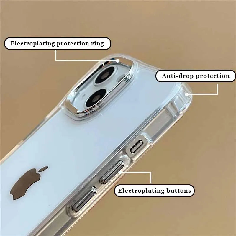 Kawaii Phone Case For iPhone 17e 17 16e 16 15 14 13 12 11 Pro Max X XR XSMAX 8 7 Air Plus Sailors-Moons-S Transparent Soft Cover