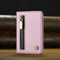 Luxury Magnetic Leather Zipper Wallet Card Phone Case For iPhone 17E 17 Pro Max Air 16 15 14 13 12 Flip Holder Bag Cover Coque