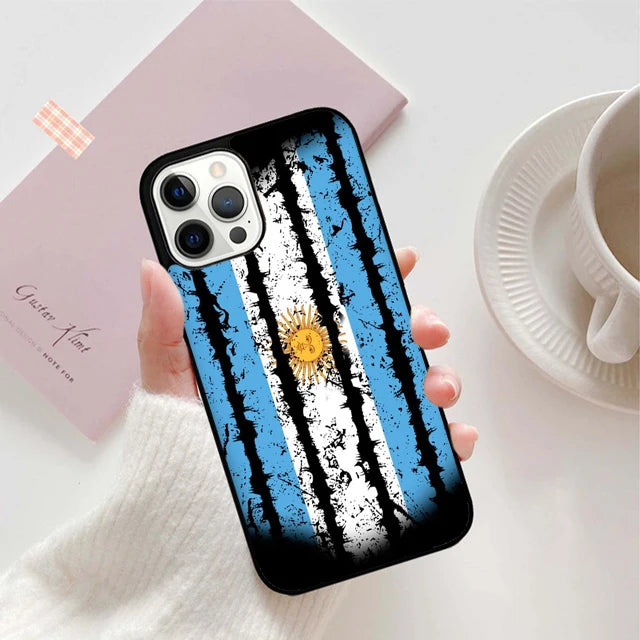 Argentina Flag Phone Case For iPhone 17 Air 15 16 11 12 13 14 Pro Max Cover For iPhone 17 Air Max Plus coque Fundas Shell