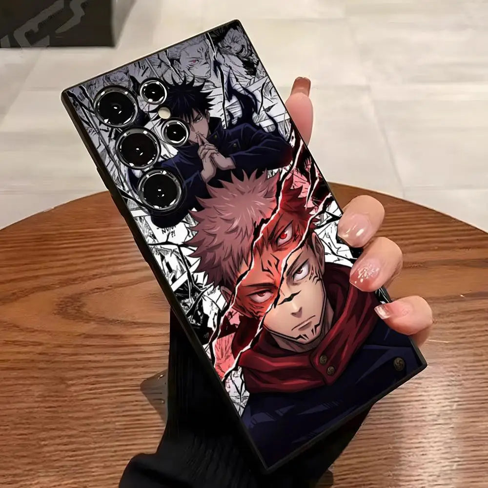 Anime Boy Sukuna Jujutsu Kaisen Phone Case For Samsung S26 S25 Edge S24 S23 S22 S21 S20 Ultra Plus Fe Galaxy A54 A53 A34 A25 A16