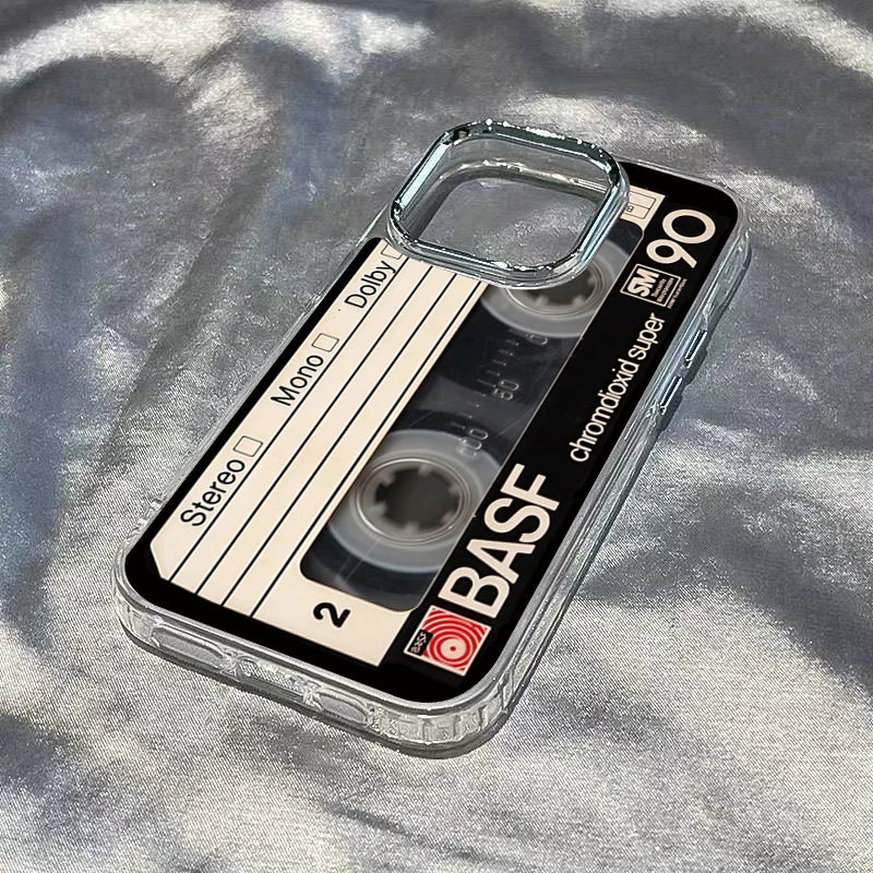 intage Cassette Tape Photo Frame Soft Phone Case For iPhone 17 16 15 14 13 12 11 Pro Max X XS XR 7 8 Plus 16E Shockproof Cover
