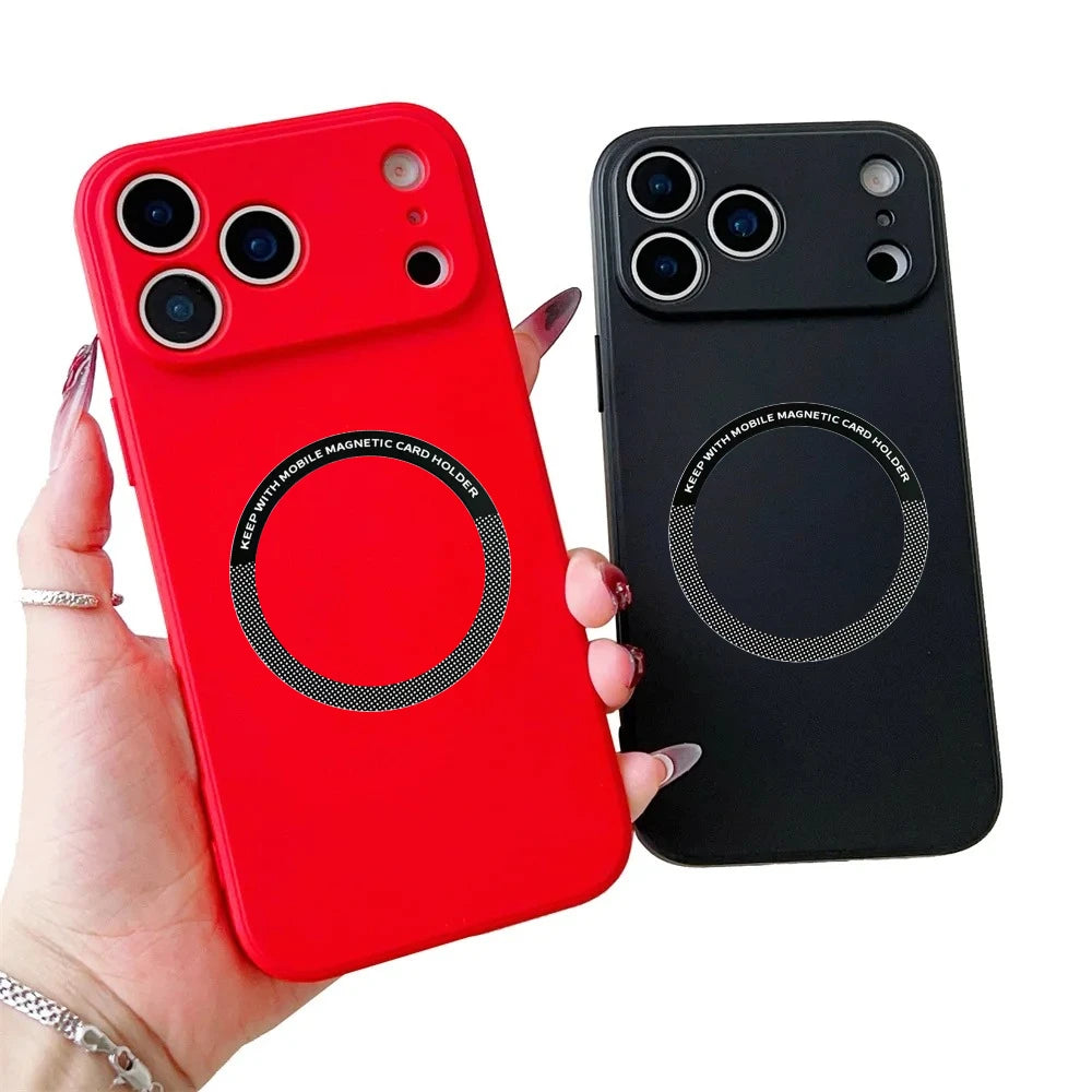 Original Liquid Silicone Soft Case For  IPhone 17 Pro Max Air 16 Pro Max 16Plus For MagSafe Protect Shockproof Candy Color Cover