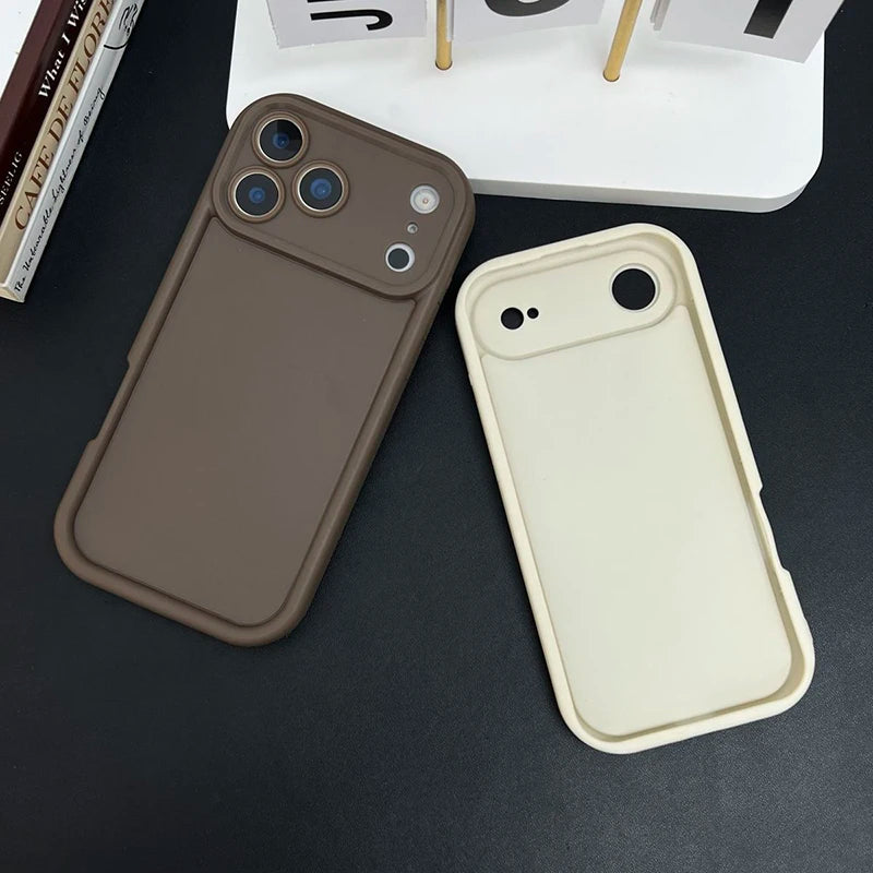 Shockproof Soft Silicone Cover Phone Case For iPhone 16 promax 17 15 14 Pro Max 13 12 11 XS XR 7 8 Plus Candy Color Matte Funda