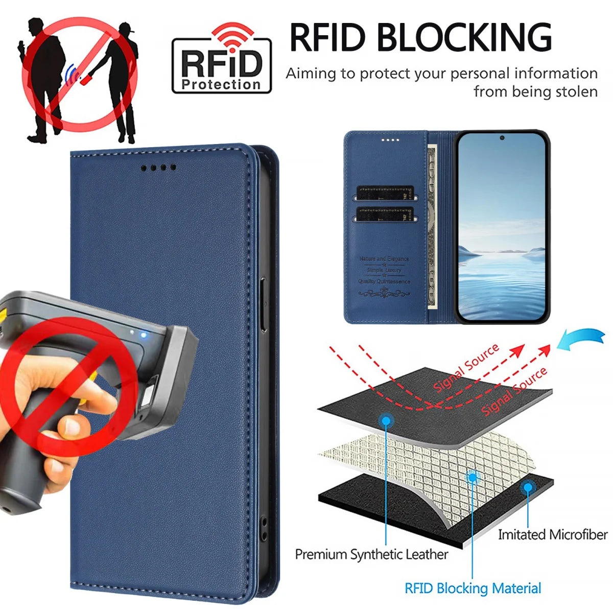 Magnetic Luxury Flip Wallet Leather Case for Samsung Galaxy S25 Ultra S24 S23 S22 S21 S20 Plus FE S25 Edge Foldable Back Cover