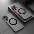 For Magsafe Case For Samsung Galaxy S26 S25 S24 S23 S22 S21 Plus Ultra FE Edge Note 20 9 8 Magnetic Matte Protective Phone Cover