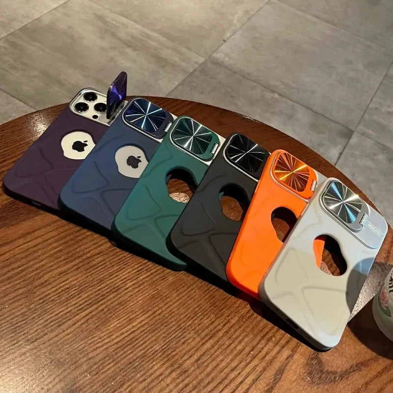 Logo Hole Lens Hidden Holder Macsafe Magnetic Case for Magsafe IPhone 11 12 13 14 15 Pro Max Plus I Phone Mac Safe Soft Cover