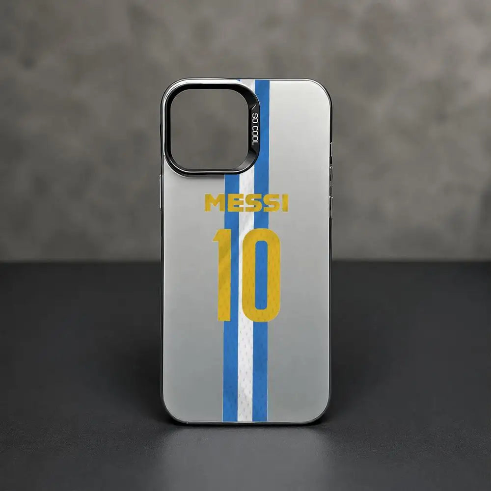 1 Football Star Messi #10 Logo Phone Case iPhone 11/12/13/14/15/16/17 Pro Max Aurora TPU Case Shockproof Slim Stylish Cover