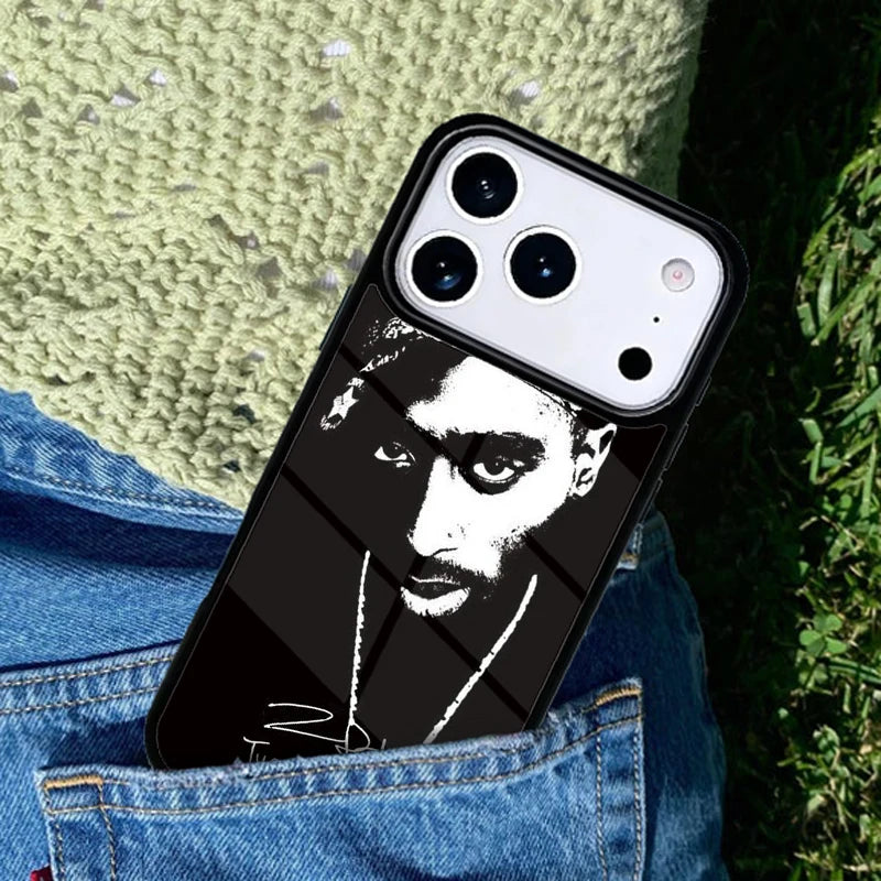 2Pac Tupac Shakur signed Rap Rapper Phone Case Cover for IPhone 11 12 13 14 15 16e 17 Pro Max Coque for IPhone 17 Air