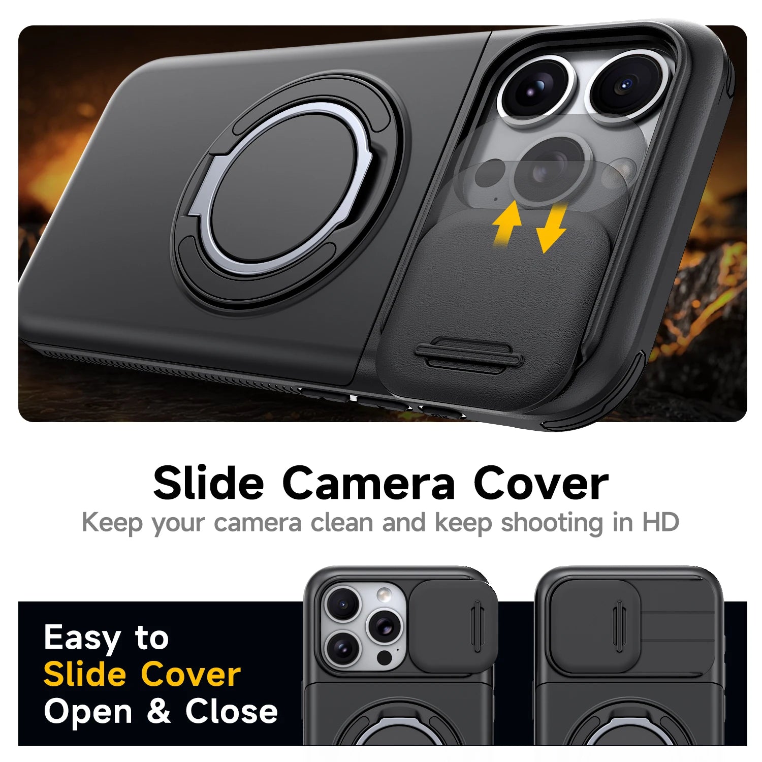 Shockproof Phone Cover Lens Protective Case for Iphone 17 Pro Max 16 Pro Iphone17 Iphone16 Hard Strong Cases Capa