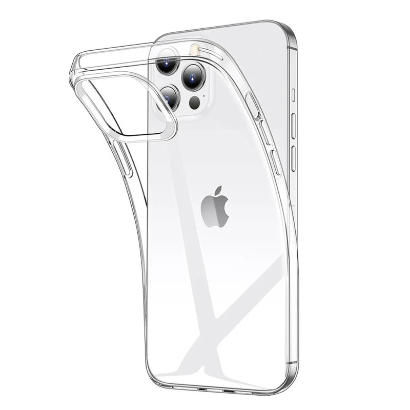 Luxury Ultra Thin Soft TPU Silicone Case for iPhone 17 16 15 11 12 13 mini 14 Pro Max X XR 7 8 Plus Transparent Back Cover Case