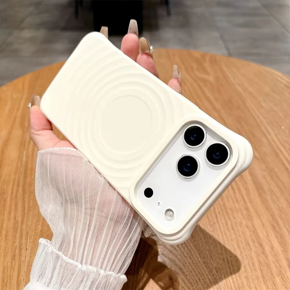 Case For iPhone 17 Pro Max Magnetic Candy Silicone Phone Case iPhone Air 16 15 14 11 12 13 Pro For Magsafe Soft Shockproof Cover