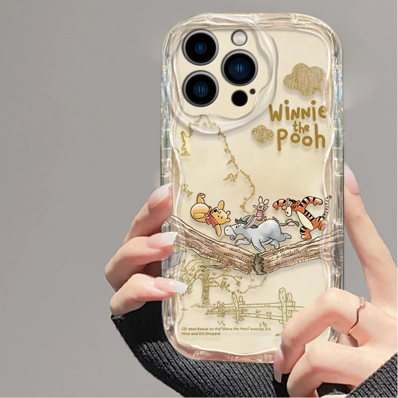 Comics Winnie The Pooh Phone Case For iPhone 17 Air 16 15 14 Plus 13 12 11 Pro Max X XS XR SE 2020 7 8 Soft Silicone Back Cover