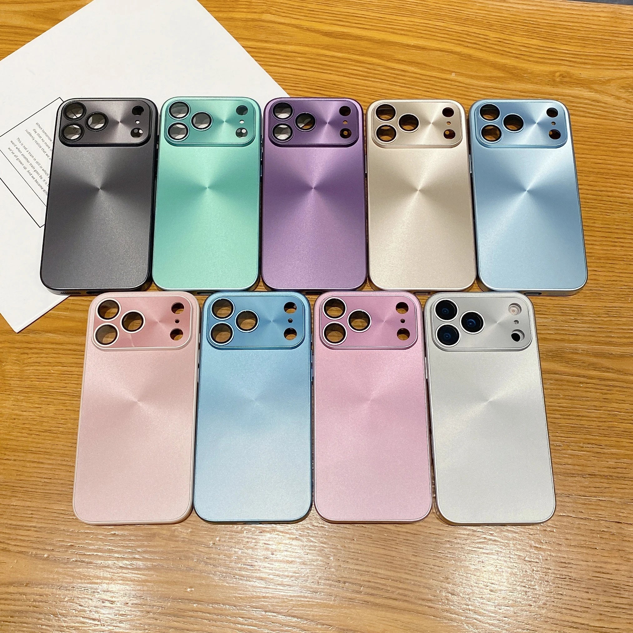 Laser Aurora CD Pattern Matte Case For iPhone 17 Air 16 15 14 13 12 11 Pro Max Plus Shockproof Glass Lens Bumper Phone Cover