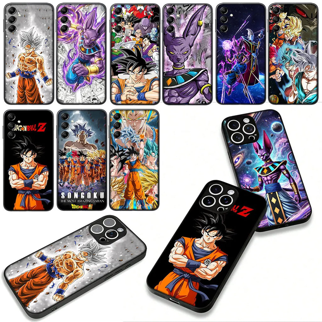 Whis Beerus Dragon Gokus Ball Super Phone Case for Samsung Galaxy S25 S24 S22 S23 FE Ultra Plus A56 A05 A06 A15 A16 A55 S7 Edge