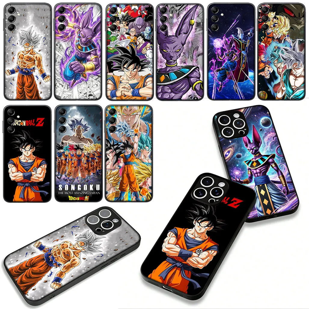 Whis Beerus Dragon Gokus Ball Super Phone Case for Samsung Galaxy S25 S24 S22 S23 FE Ultra Plus A56 A05 A06 A15 A16 A55 S7 Edge