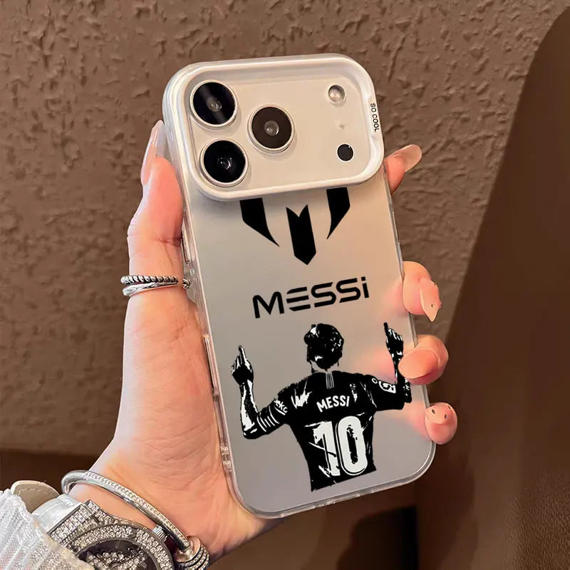 Football Star 10 Phone Case For M-Messies iPhone 17 17e 16 15 14 13 12 11 mini Pro Max 8 7 Air Plus Anti Fall Matte Back Cover