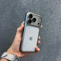 Luxury Translucent Shockproof Phone Case For iPhone 17 13 15 16 14 Pro Max 17Pro 16Pro Air Plating Bumper Cases Matte Back Cover