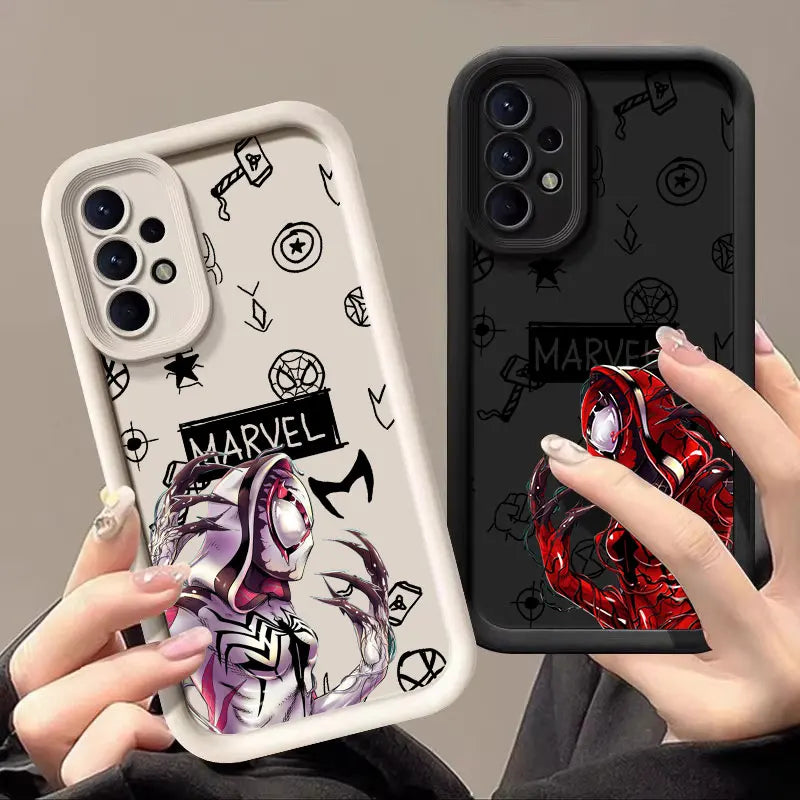 Marvel Case For Samsung Galaxy A57 A56 5G A37 A36 A17 A07 A26 A16 A06 A55 A52 A14 A73 A34 Soft Cover Terror Spiderman Gwen Venom