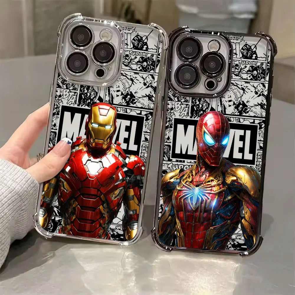 Marvel Spiderman Ironman Comic Phone Case For Xiaomi Poco X8 Pro Max Cases X5 X6 X7 F4 F5 F7 Pro F8Ultra M7 X8Pro Silicone Cover