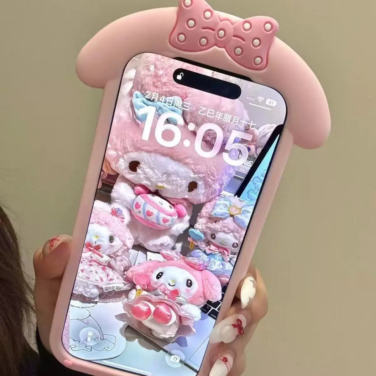 For iPhone 17 16 15 14 13 12 Pro Max 11 6 7 8 Plus 4 5s Phone Case 3D Sanrio My Melody Cartoon Soft Silicone Cover