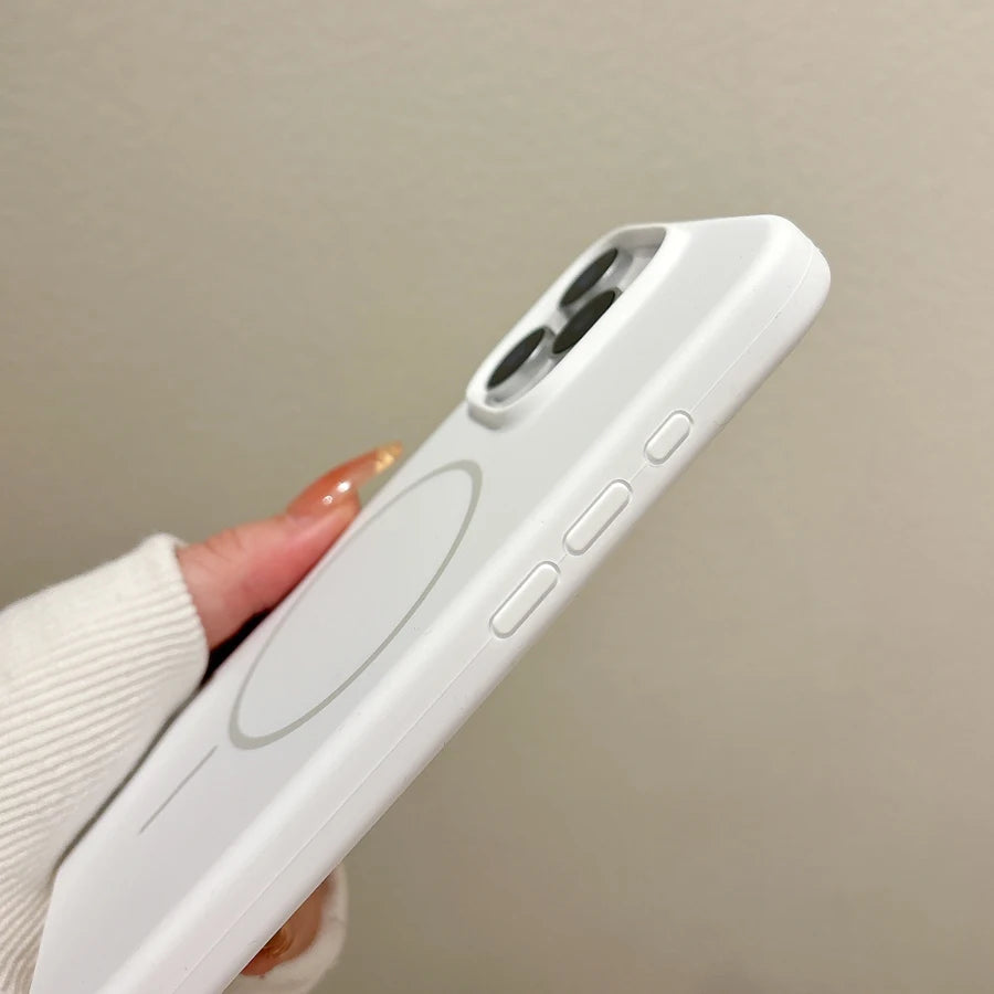 Luxury Original Liquid Silicone For Magsafe Case For iPhone 16 Plus 15 14 13 12 Pro Max Magnetic Wireless Charging Soft Cover