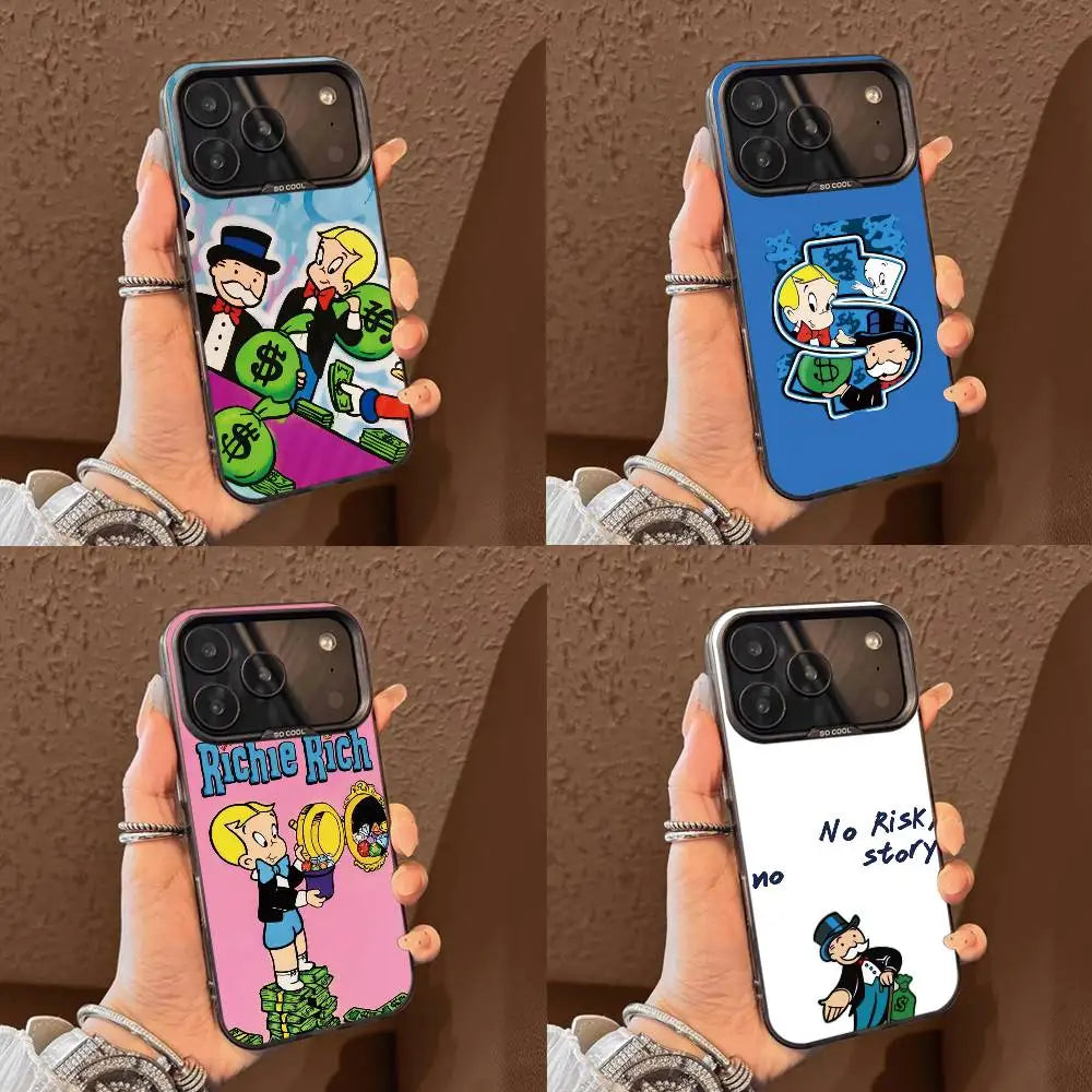 Rich Boy R-Richie R-Rich   Phone Case For iPhone 17,16,15,14,13,12,11 Plus,Pro Max,XS,Colorful Silver Phone case Funda Cover